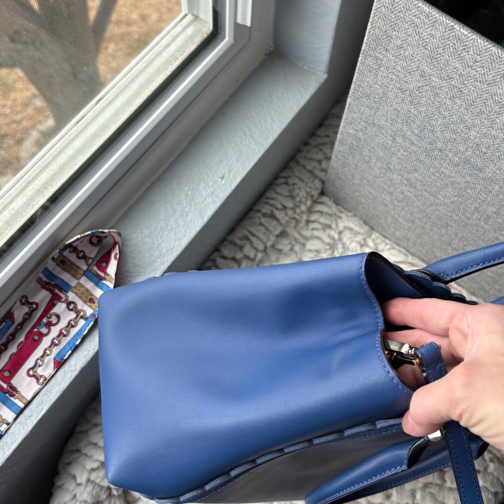 KATE SPADE Linzi Maple Court Blue Hyacinth Satchel; Caitlin St. Adalyn Wallet - Picture 7 of 16